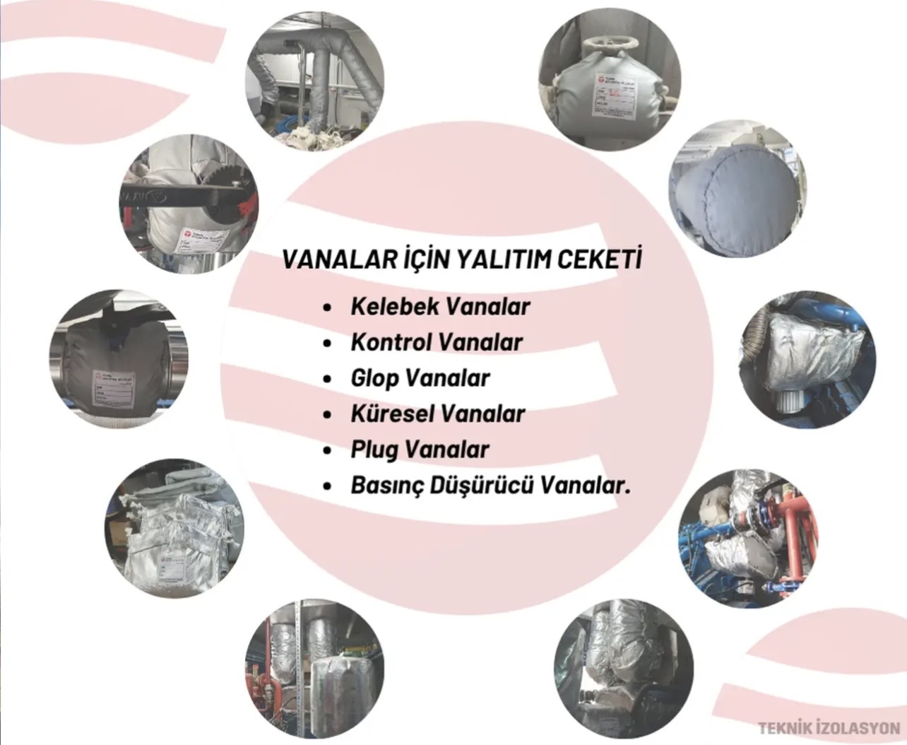 Endüstriyel hat üzerinde monte edilmiş vana ceketleri